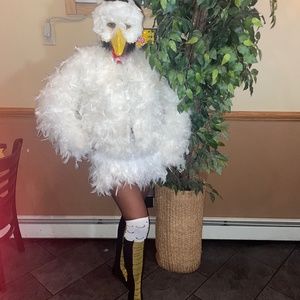 NWT FASHION NOVA WHITE ABIGAIL FEATHER JACKET XL